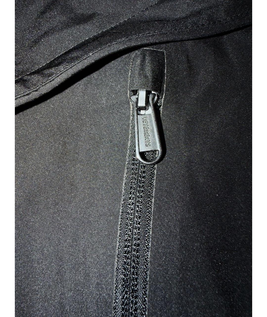 VETEMENTS Черная полиэстеровая куртка, фото 5