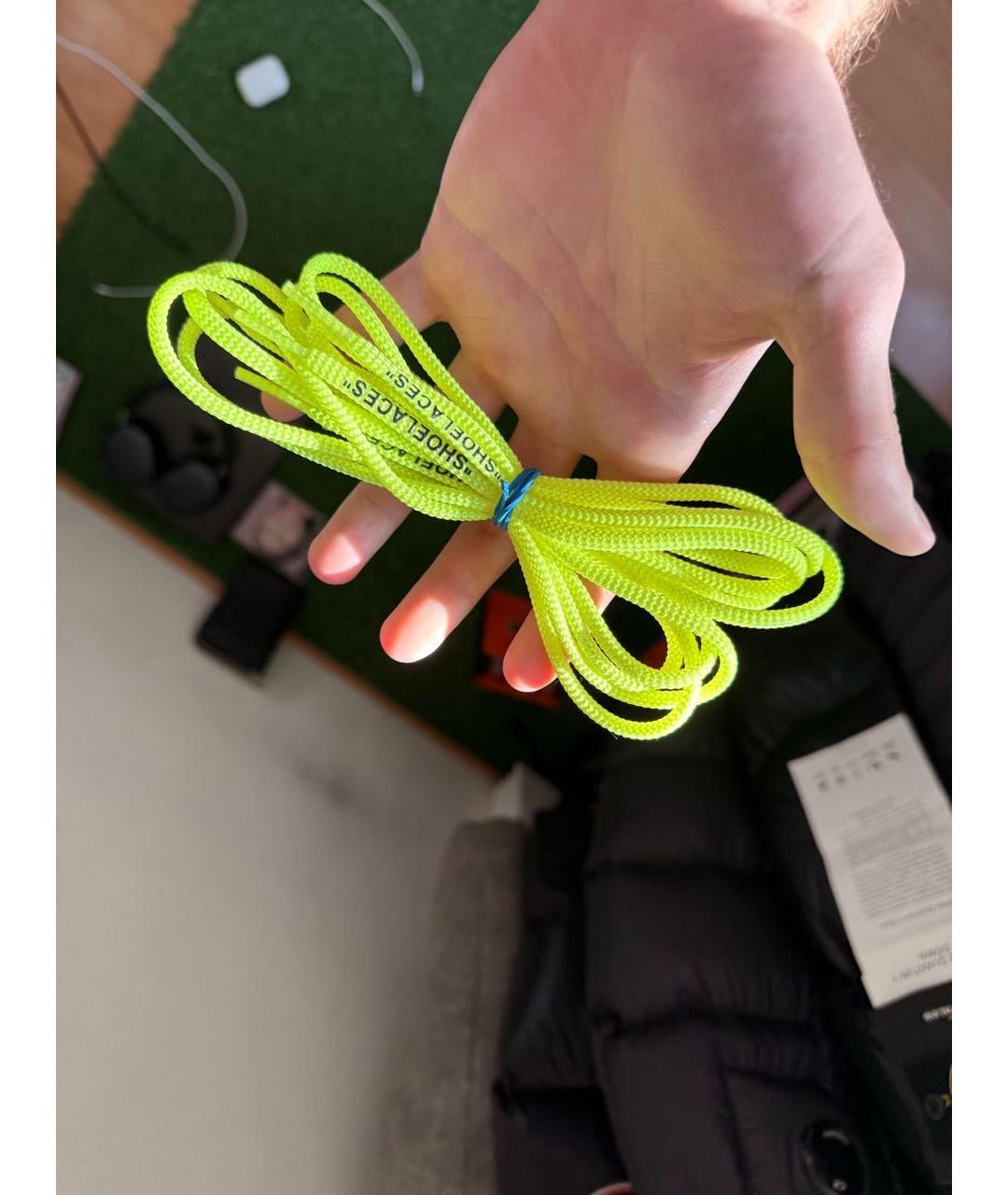 NIKE X OFF-WHITE Салатовые низкие кроссовки / кеды, фото 6