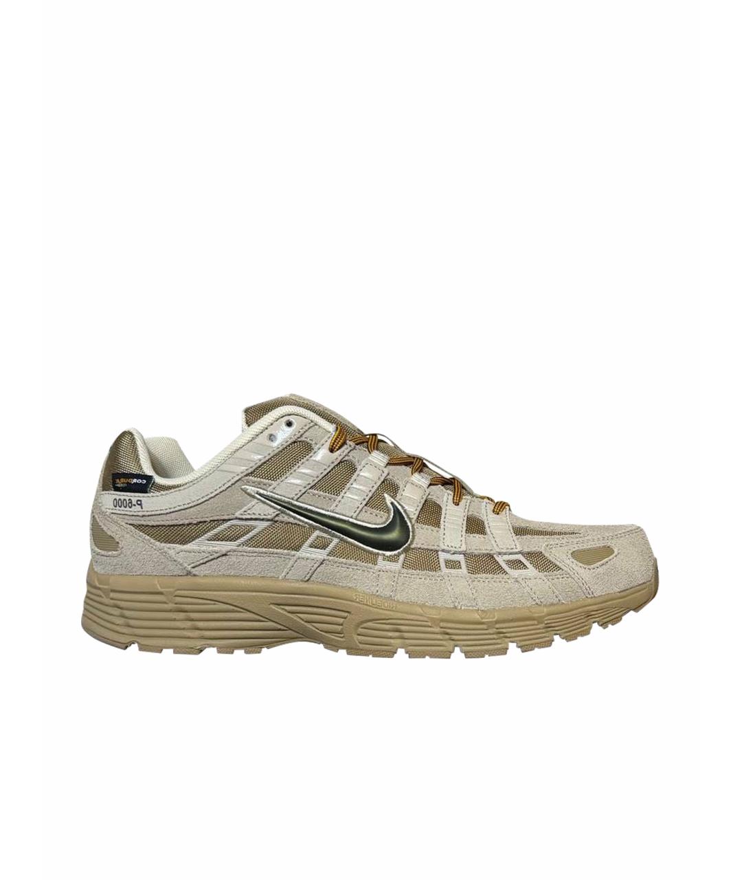 NIKE Бежевые низкие кроссовки / кеды, фото 1