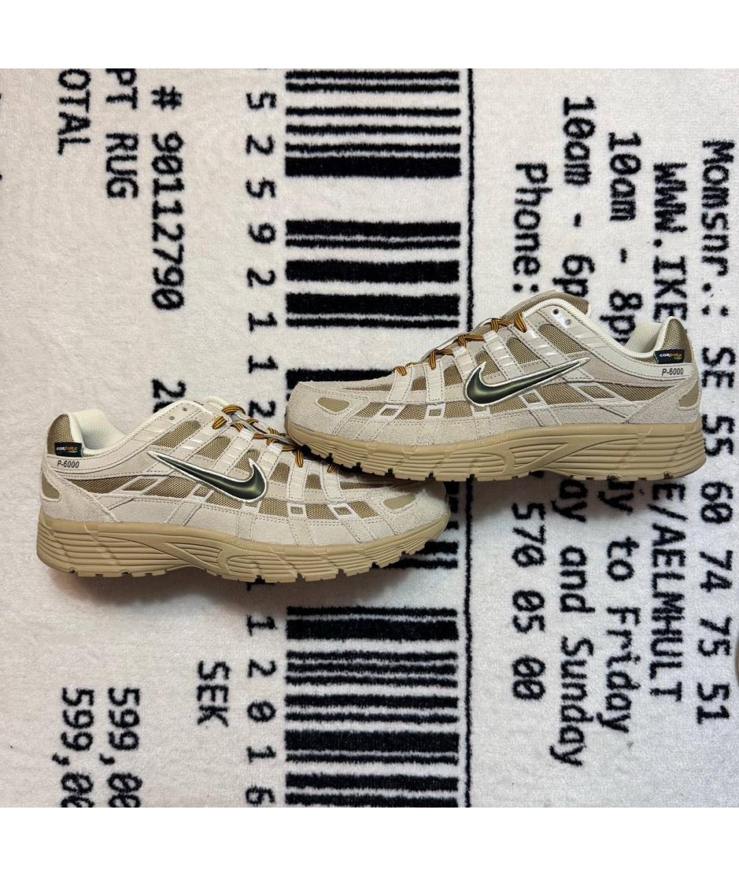 NIKE Бежевые низкие кроссовки / кеды, фото 6