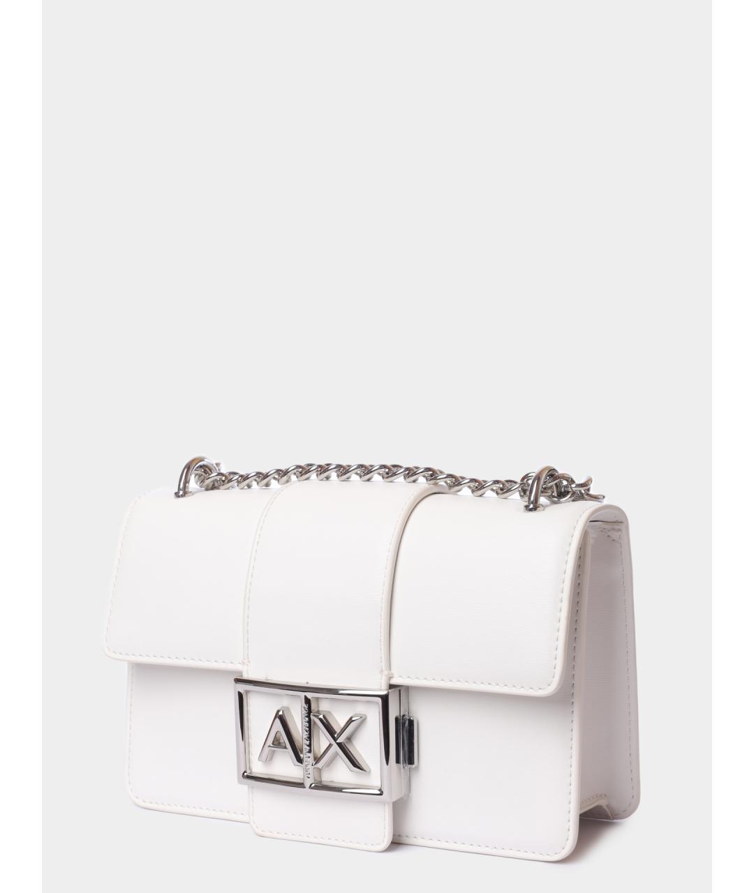 ARMANI EXCHANGE Белая сумка через плечо из искусственной кожи, фото 2