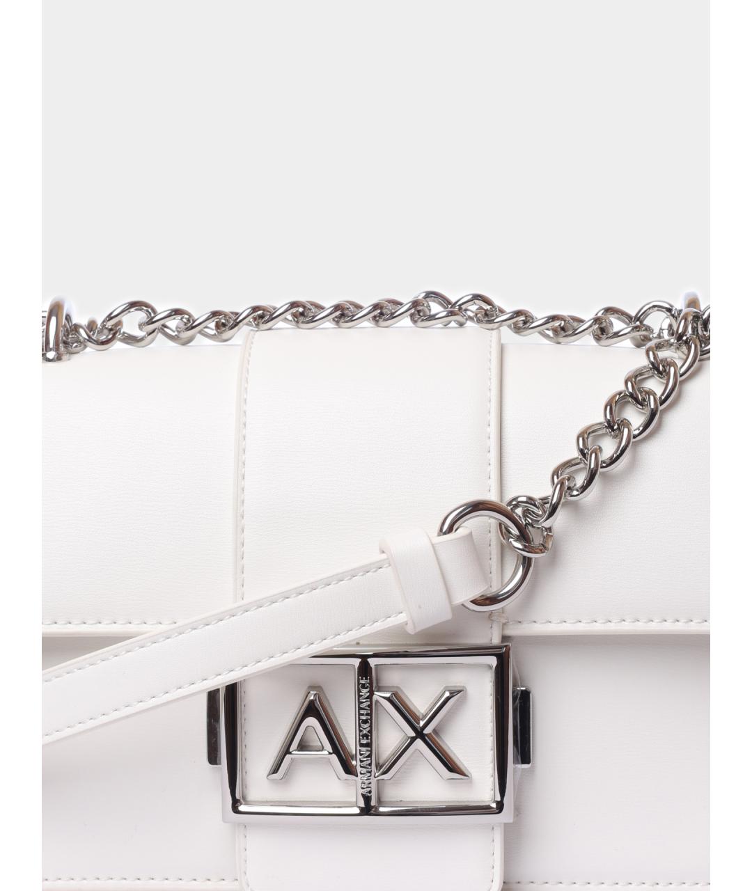 ARMANI EXCHANGE Белая сумка через плечо из искусственной кожи, фото 3