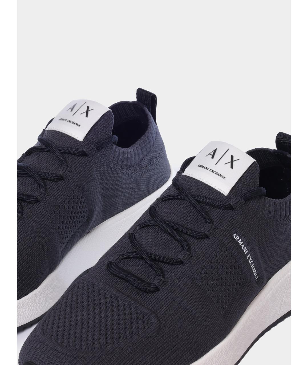 ARMANI EXCHANGE Темно-синие низкие кроссовки / кеды, фото 3