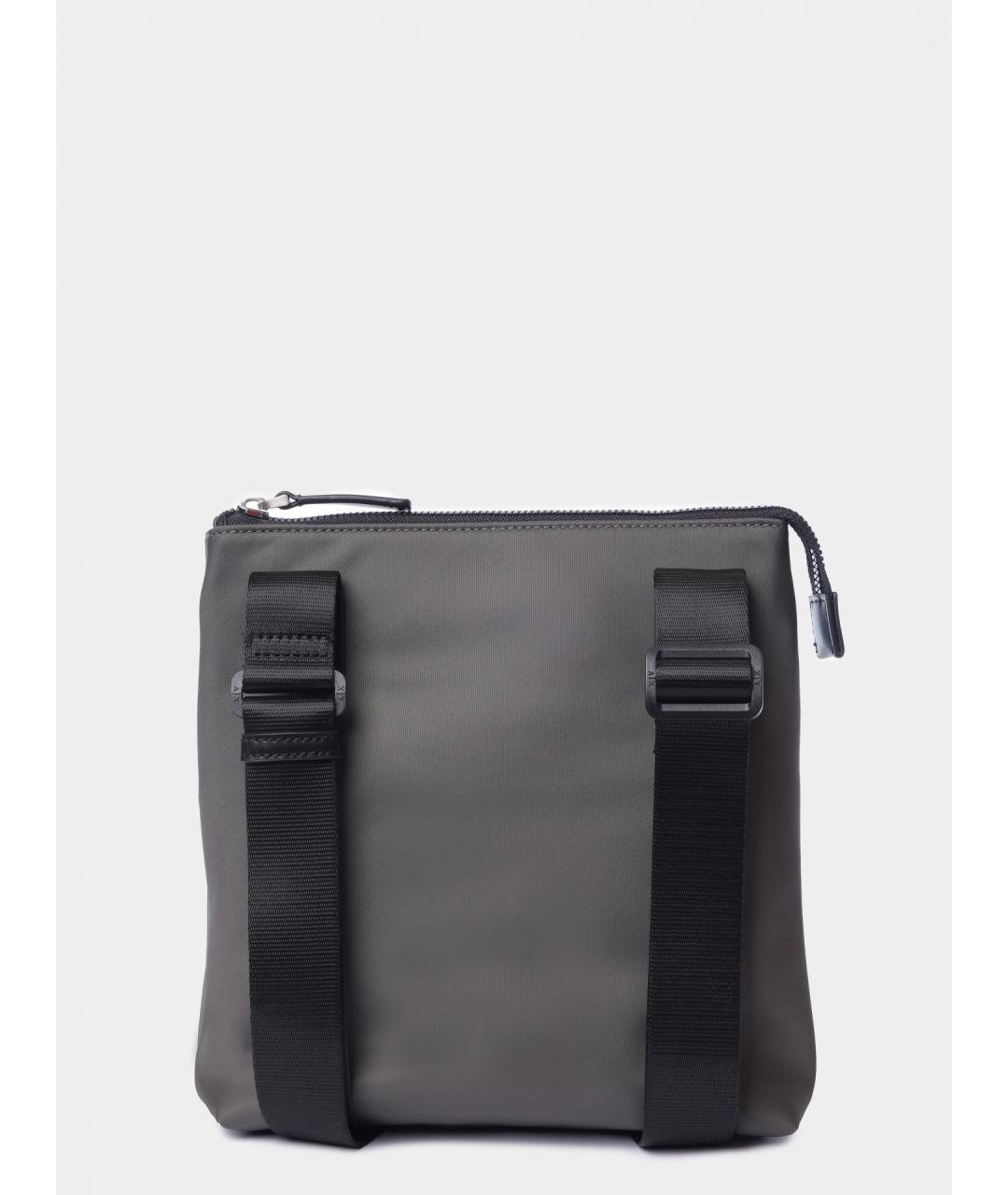 ARMANI EXCHANGE Серая синтетическая сумка на плечо, фото 4