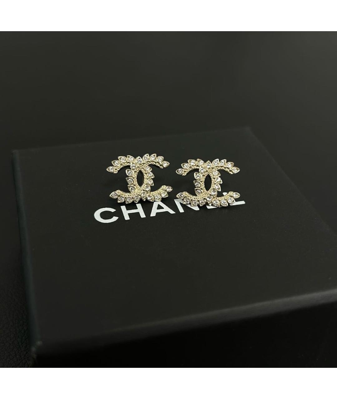 CHANEL Золотые серьги, фото 5
