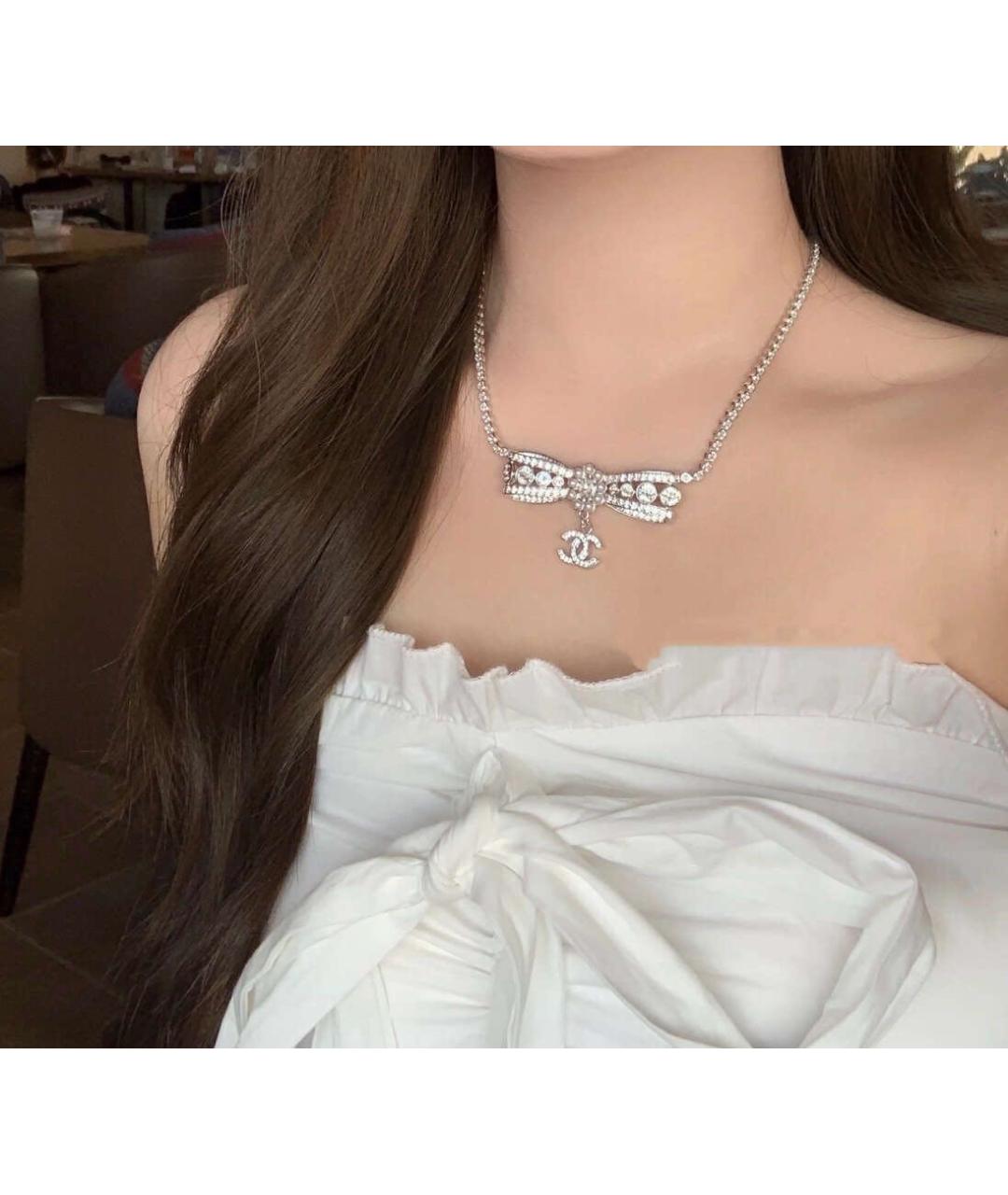 CHANEL Серебряное колье, фото 3