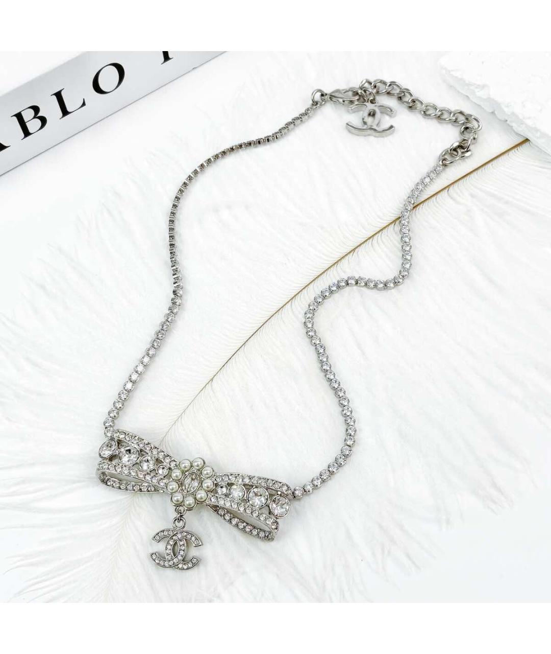 CHANEL Серебряное колье, фото 4