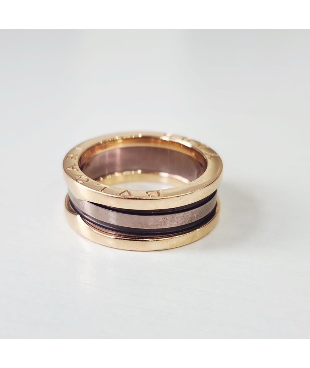 BVLGARI Коричневое кольцо из розового золота, фото 7