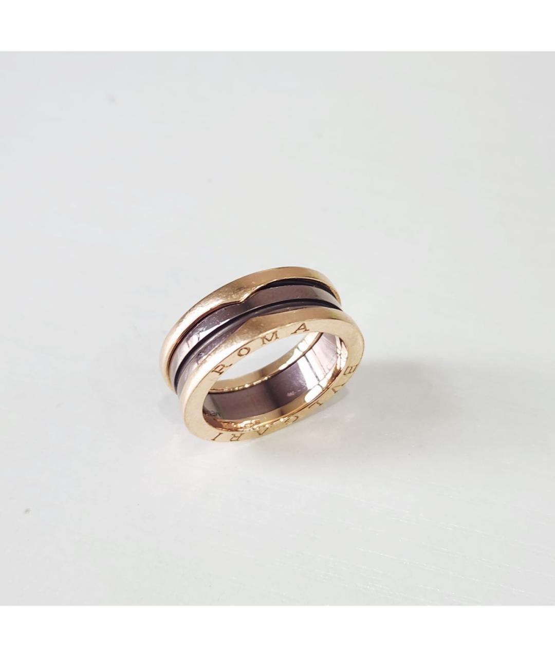 BVLGARI Коричневое кольцо из розового золота, фото 5