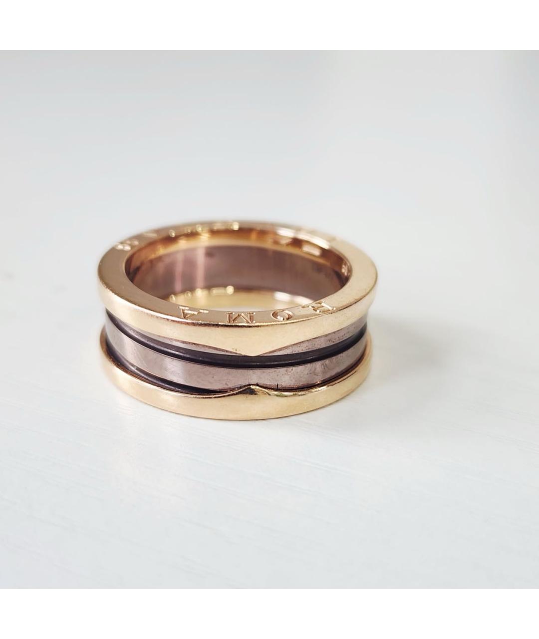 BVLGARI Коричневое кольцо из розового золота, фото 3