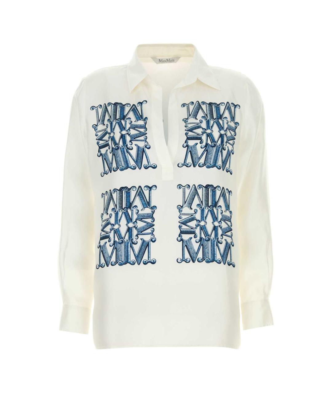 MAX MARA Мульти шелковая блузы, фото 1