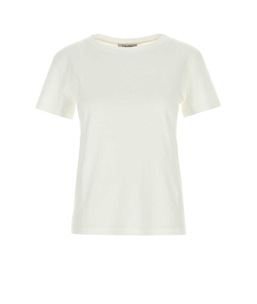 'S MAX MARA Белая хлопковая футболка, фото 1