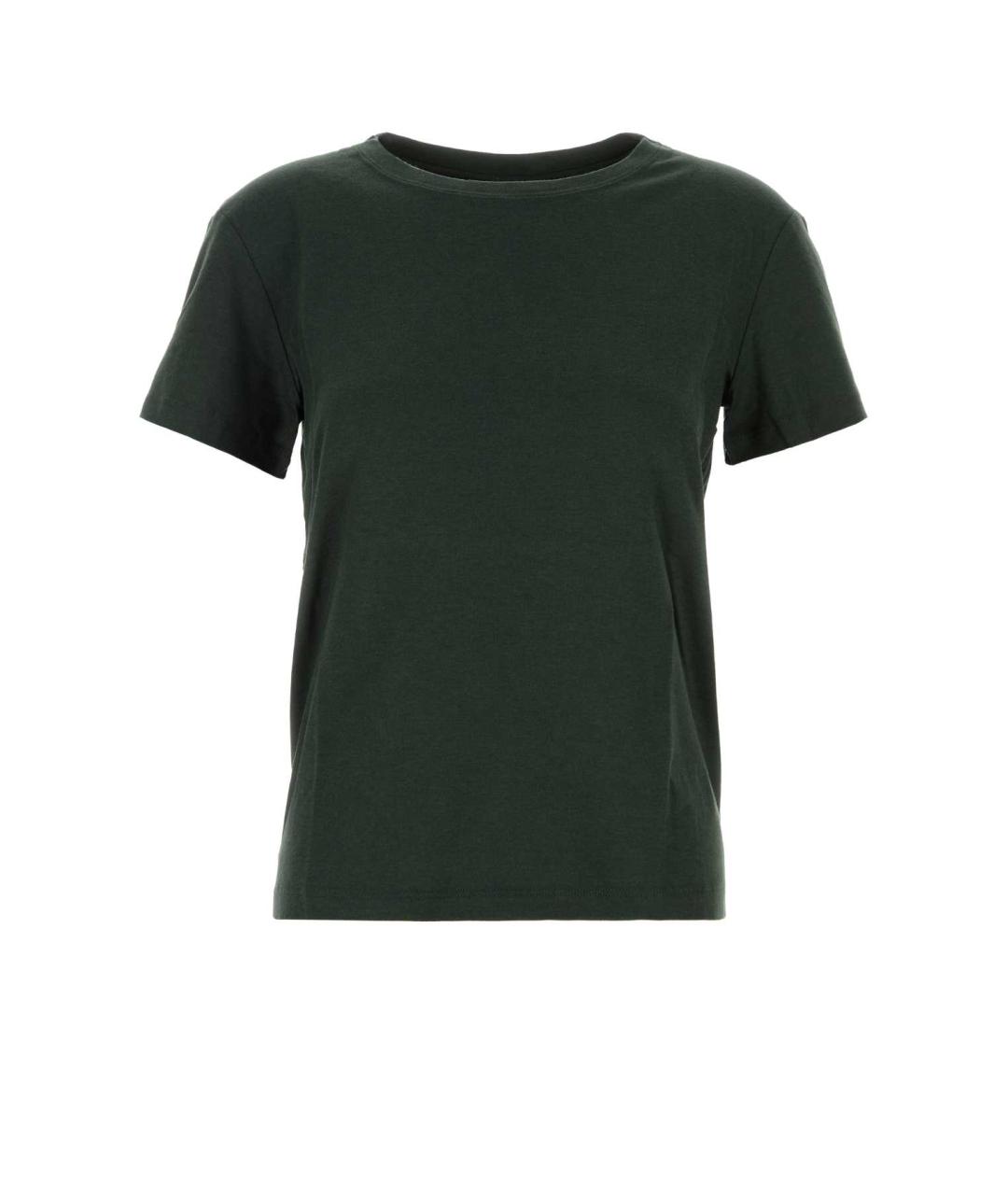 'S MAX MARA Зеленая хлопковая футболка, фото 1