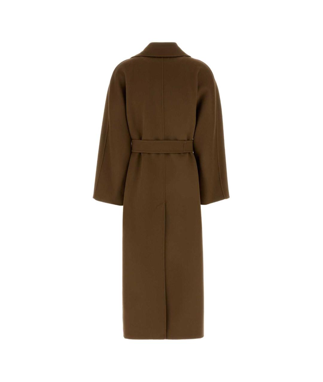 'S MAX MARA Коричневое шерстяное пальто, фото 2