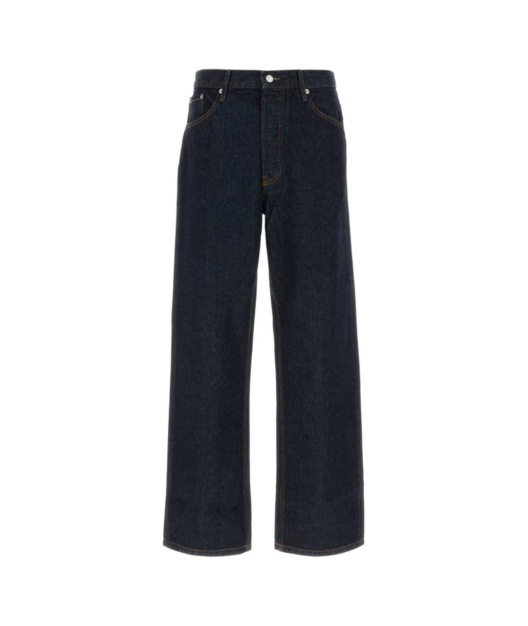 DRIES VAN NOTEN Синие хлопковые повседневные брюки, фото 1