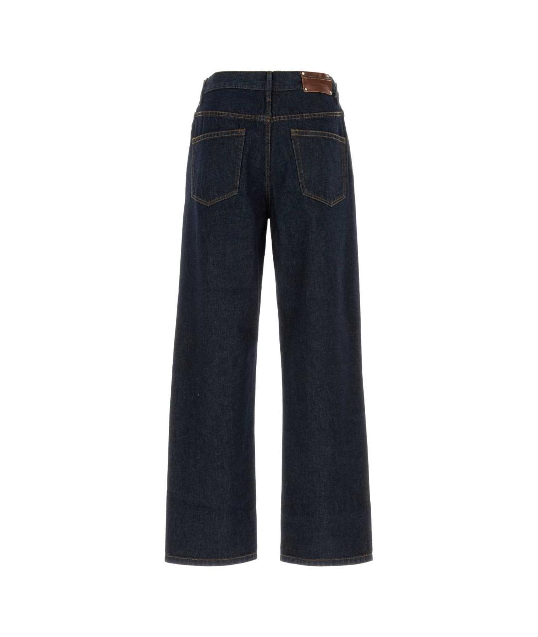 DRIES VAN NOTEN Синие хлопковые повседневные брюки, фото 2