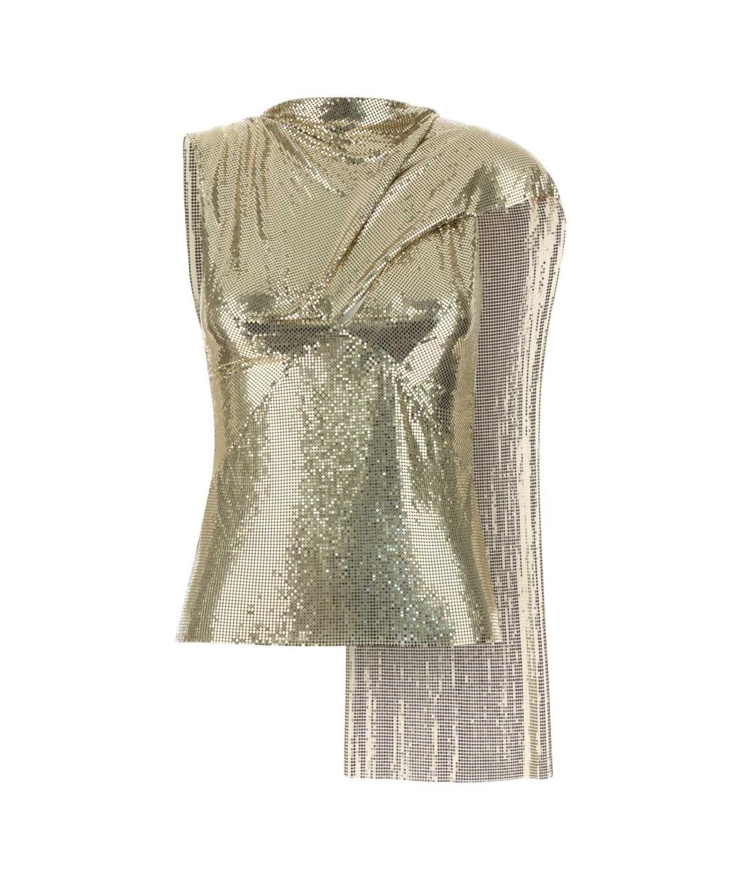 PACO RABANNE Золотая футболка, фото 1