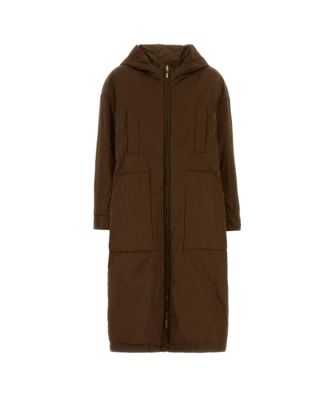 MAX MARA Коричневый полиэстеровый тренч/плащ, фото 1