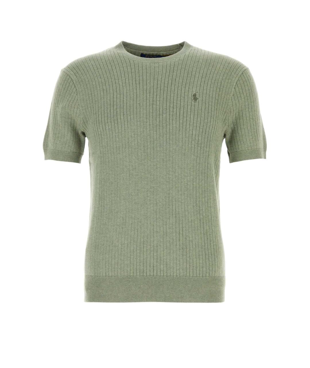 POLO RALPH LAUREN Зеленый хлопковый джемпер / свитер, фото 1