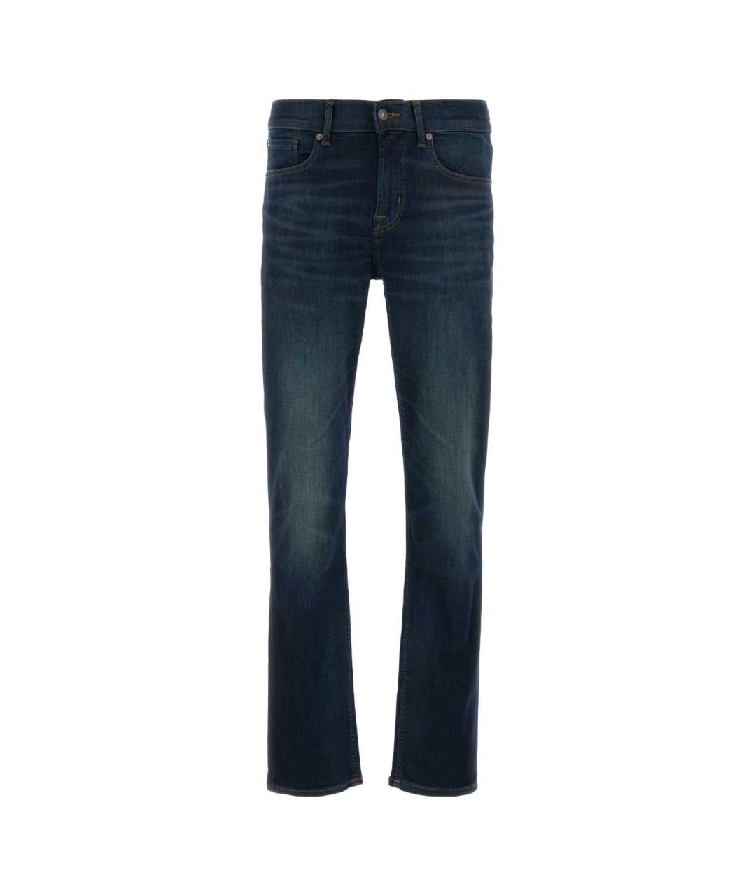 7 FOR ALL MANKIND Синие хлопковые джинсы, фото 1