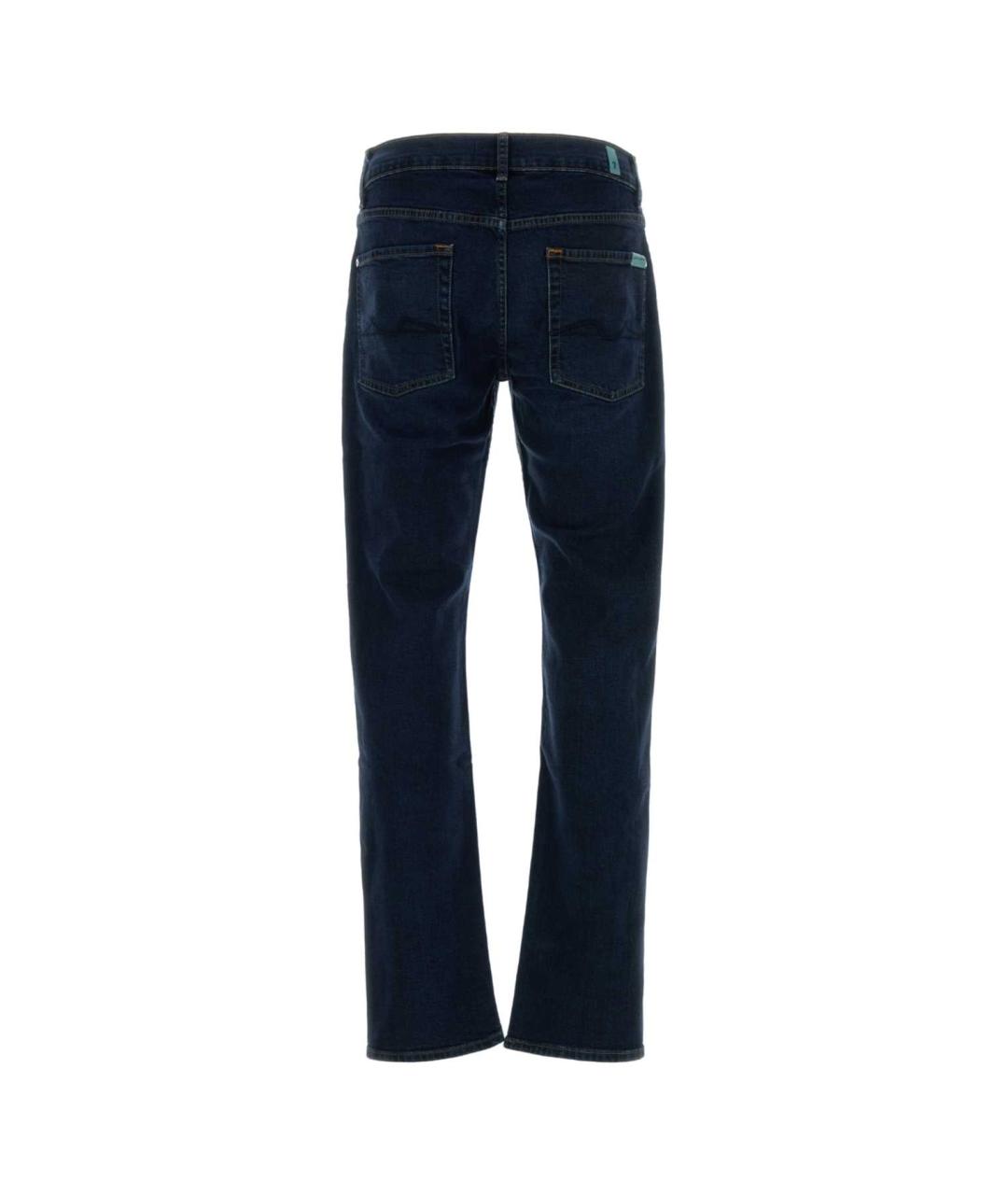 7 FOR ALL MANKIND Синие хлопковые джинсы, фото 2