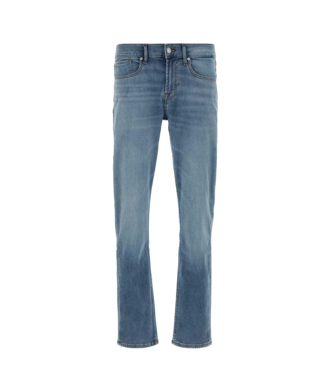 7 FOR ALL MANKIND Голубые хлопковые джинсы, фото 1