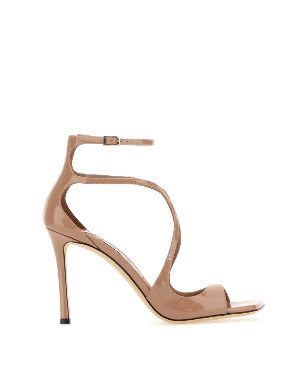 JIMMY CHOO Розовые кожаные босоножки, фото 1