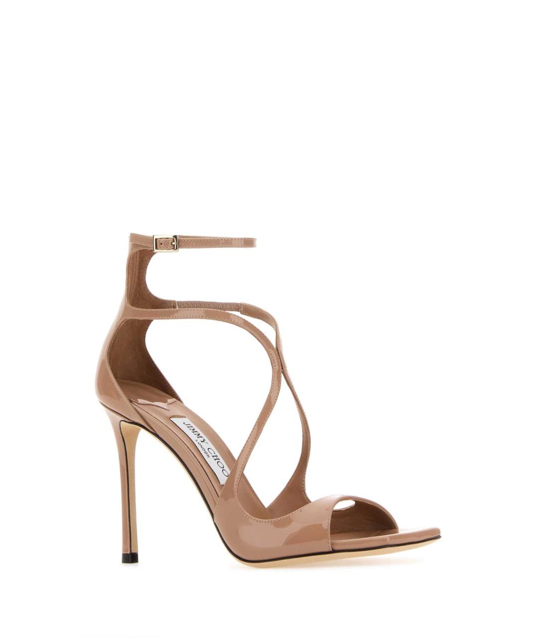 JIMMY CHOO Розовые кожаные босоножки, фото 2