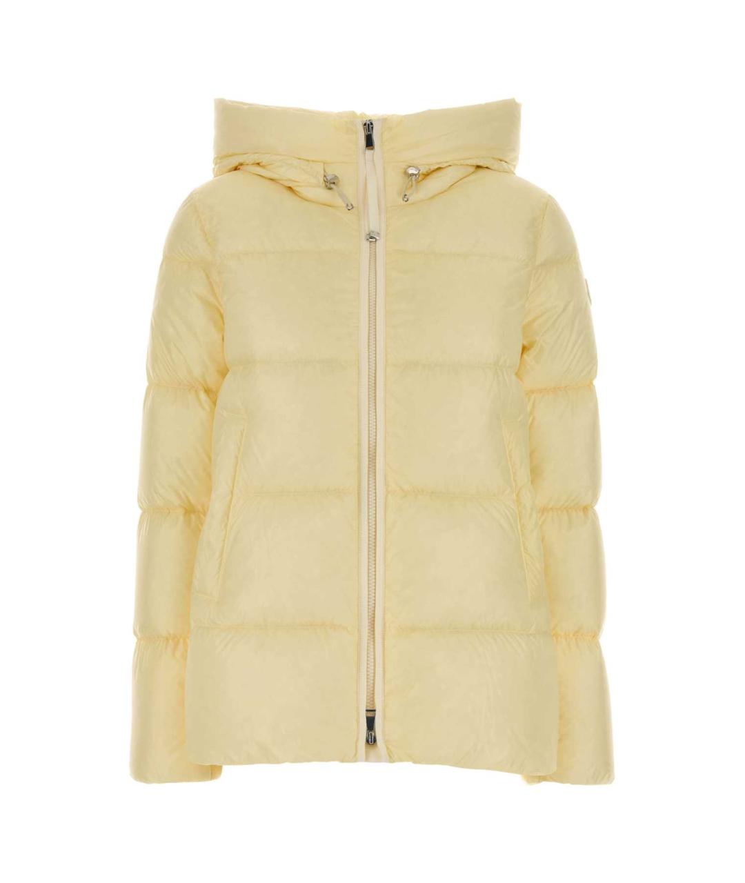 MONCLER Бежевая полиамидовая куртка, фото 1