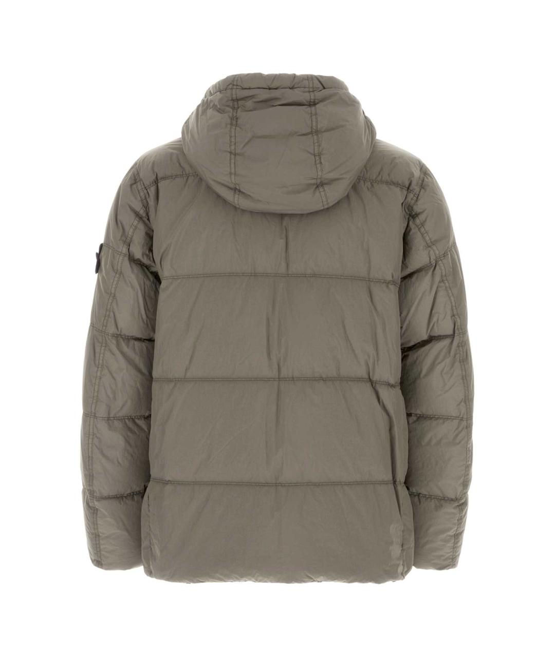 STONE ISLAND Серая полиамидовая куртка, фото 2