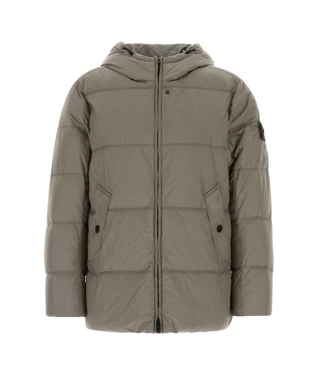 STONE ISLAND Серая полиамидовая куртка, фото 1