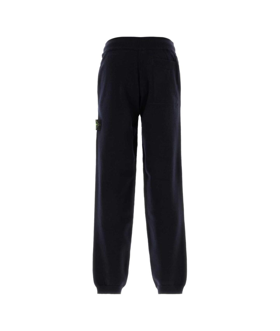 STONE ISLAND Синие полиэстеровые повседневные брюки, фото 2