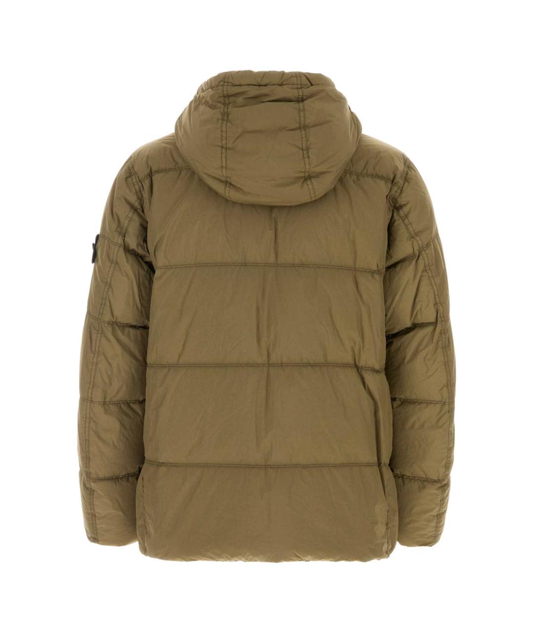 STONE ISLAND Зеленая полиамидовая куртка, фото 2
