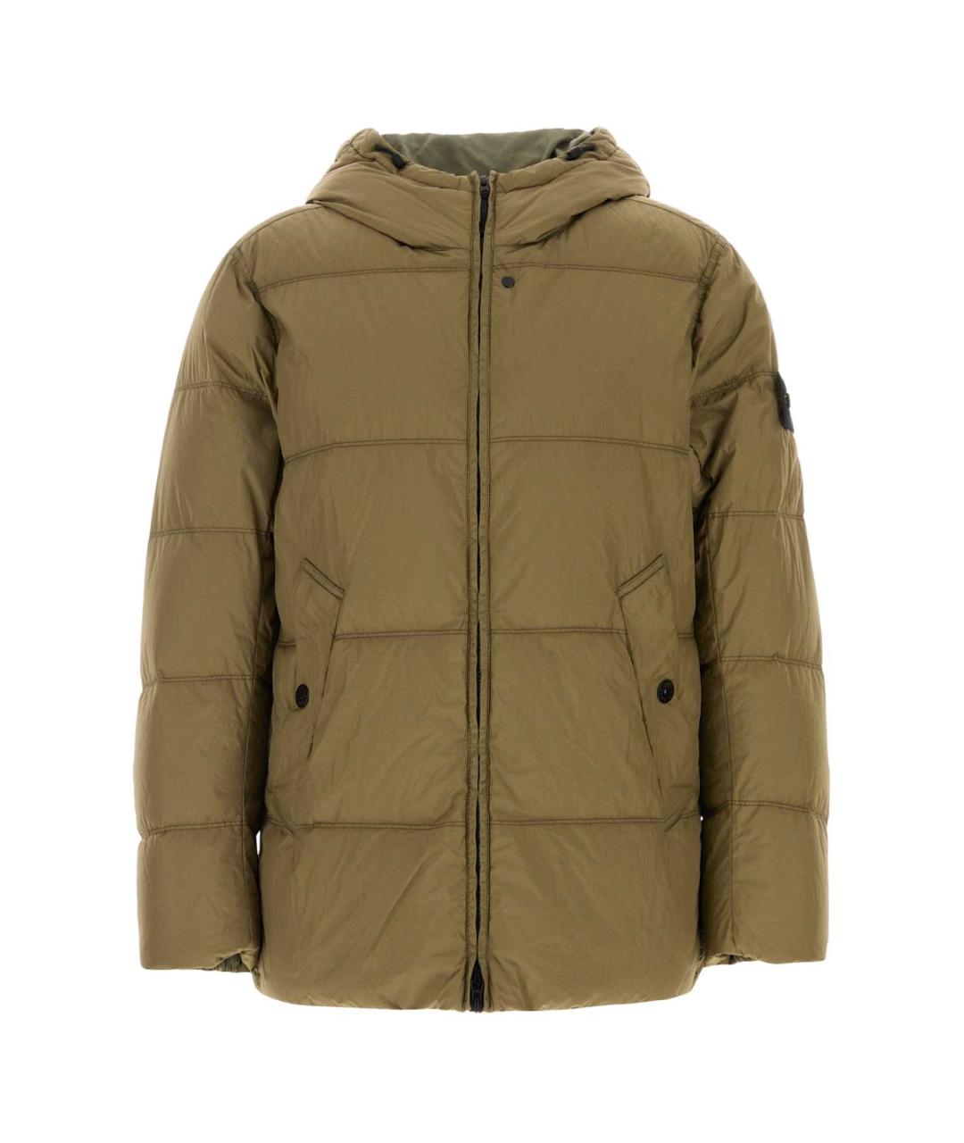 STONE ISLAND Зеленая полиамидовая куртка, фото 1