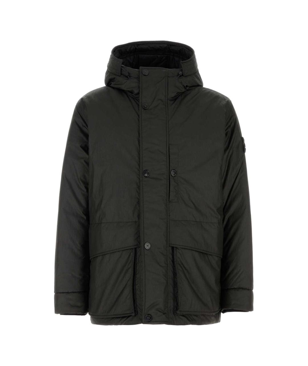 STONE ISLAND Черная полиэстеровая куртка, фото 1