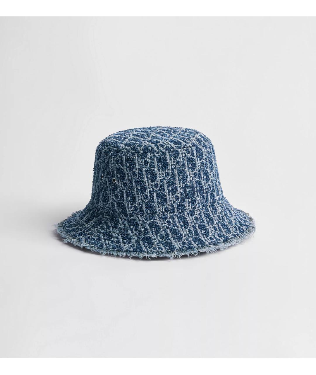 CHRISTIAN DIOR Синяя хлопковая шляпа, фото 6