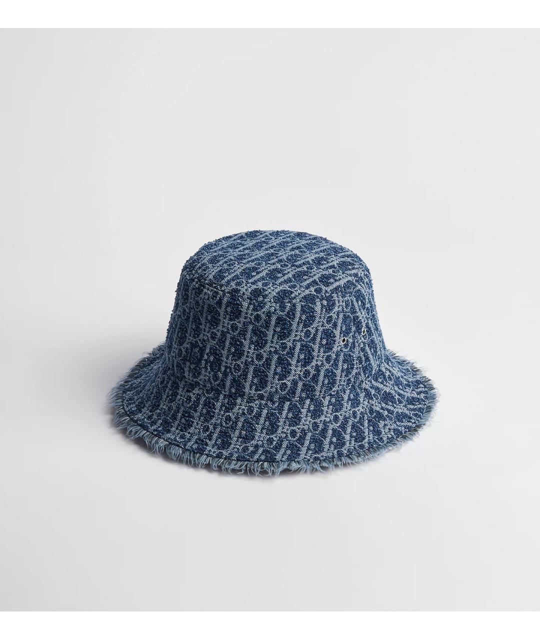 CHRISTIAN DIOR Синяя хлопковая шляпа, фото 4