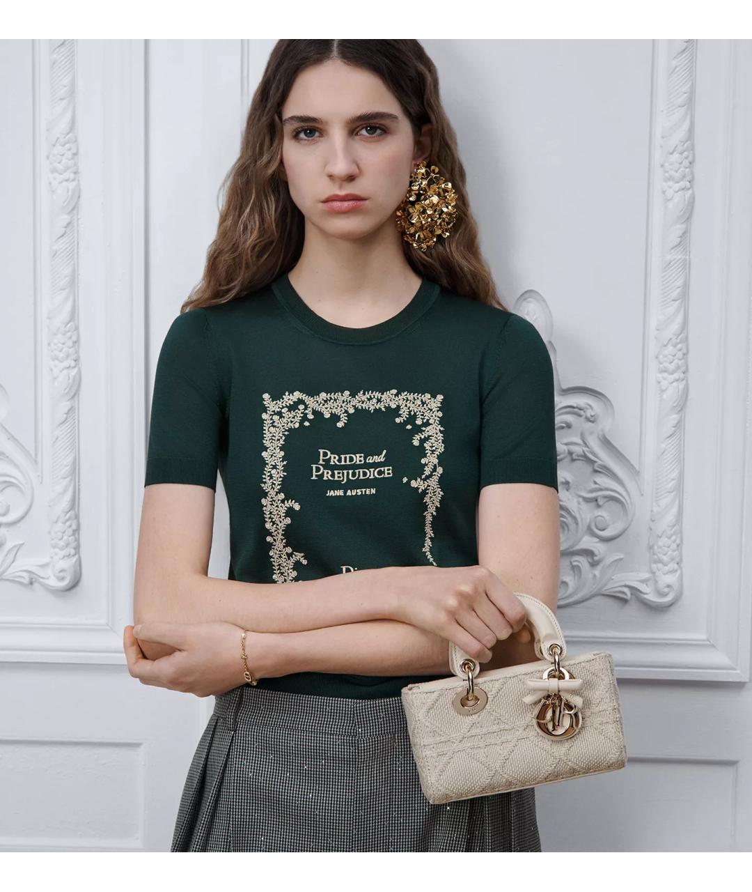 CHRISTIAN DIOR Бежевая сумка с короткими ручками, фото 2