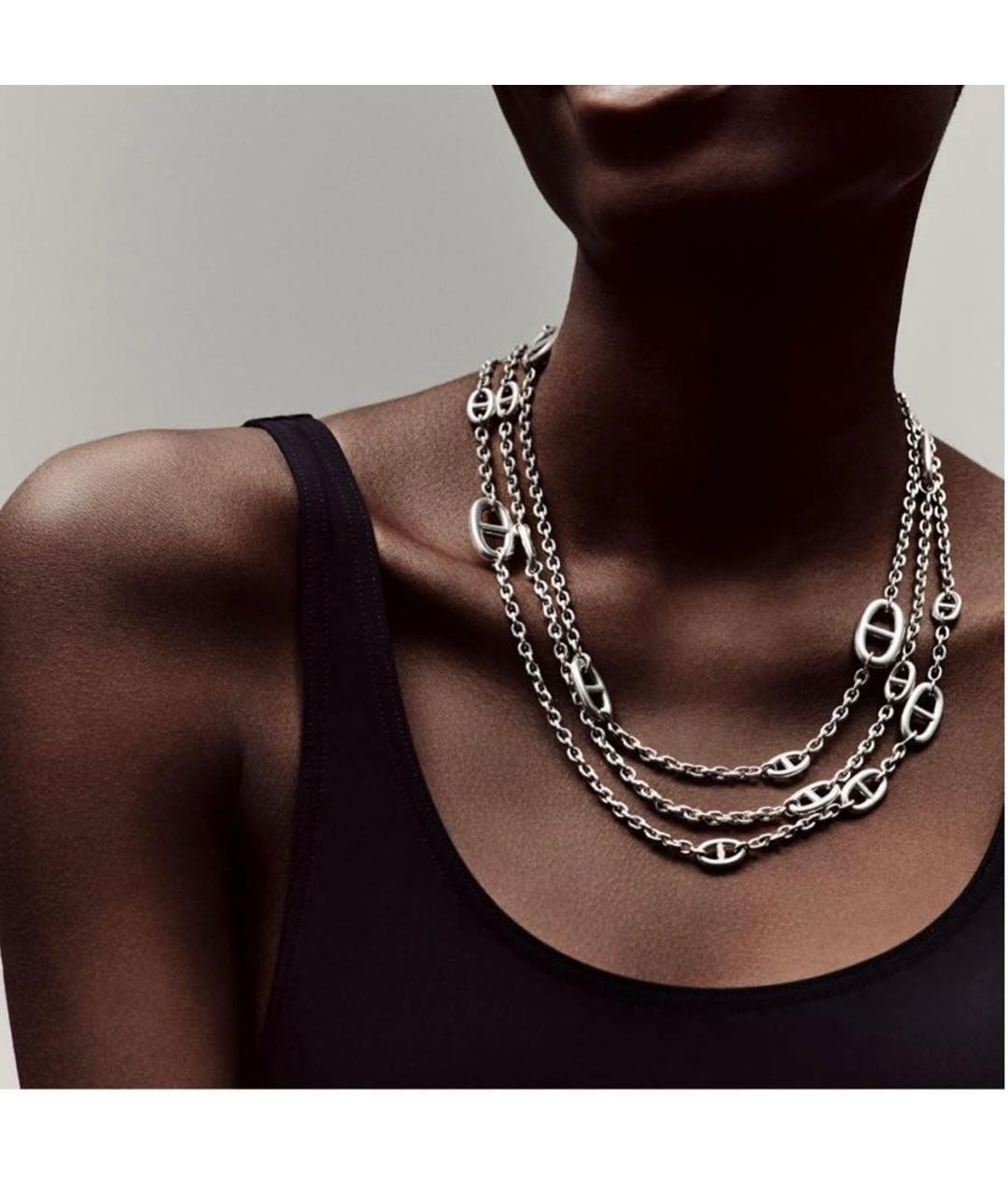 HERMES Серебряная серебряная цепочка, фото 5