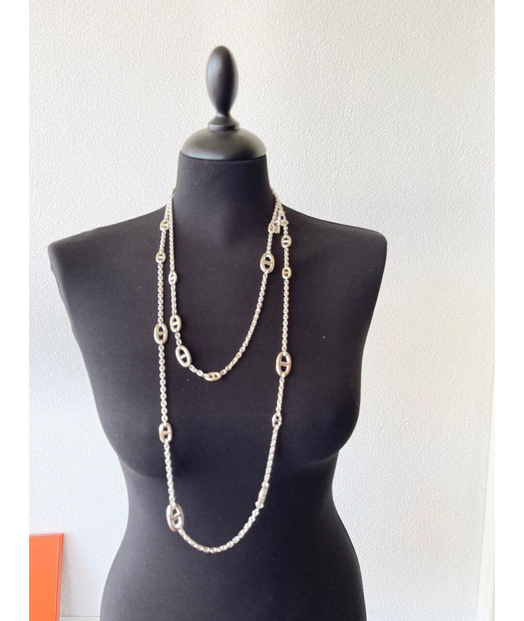 HERMES Серебряная серебряная цепочка, фото 2