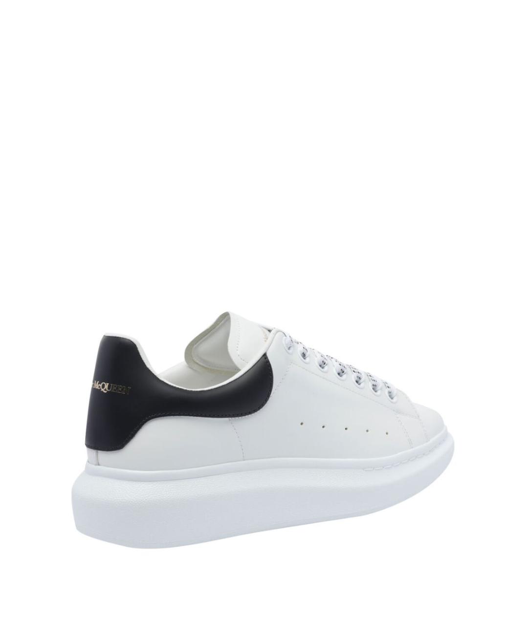 ALEXANDER MCQUEEN Белые кожаные низкие кроссовки / кеды, фото 3