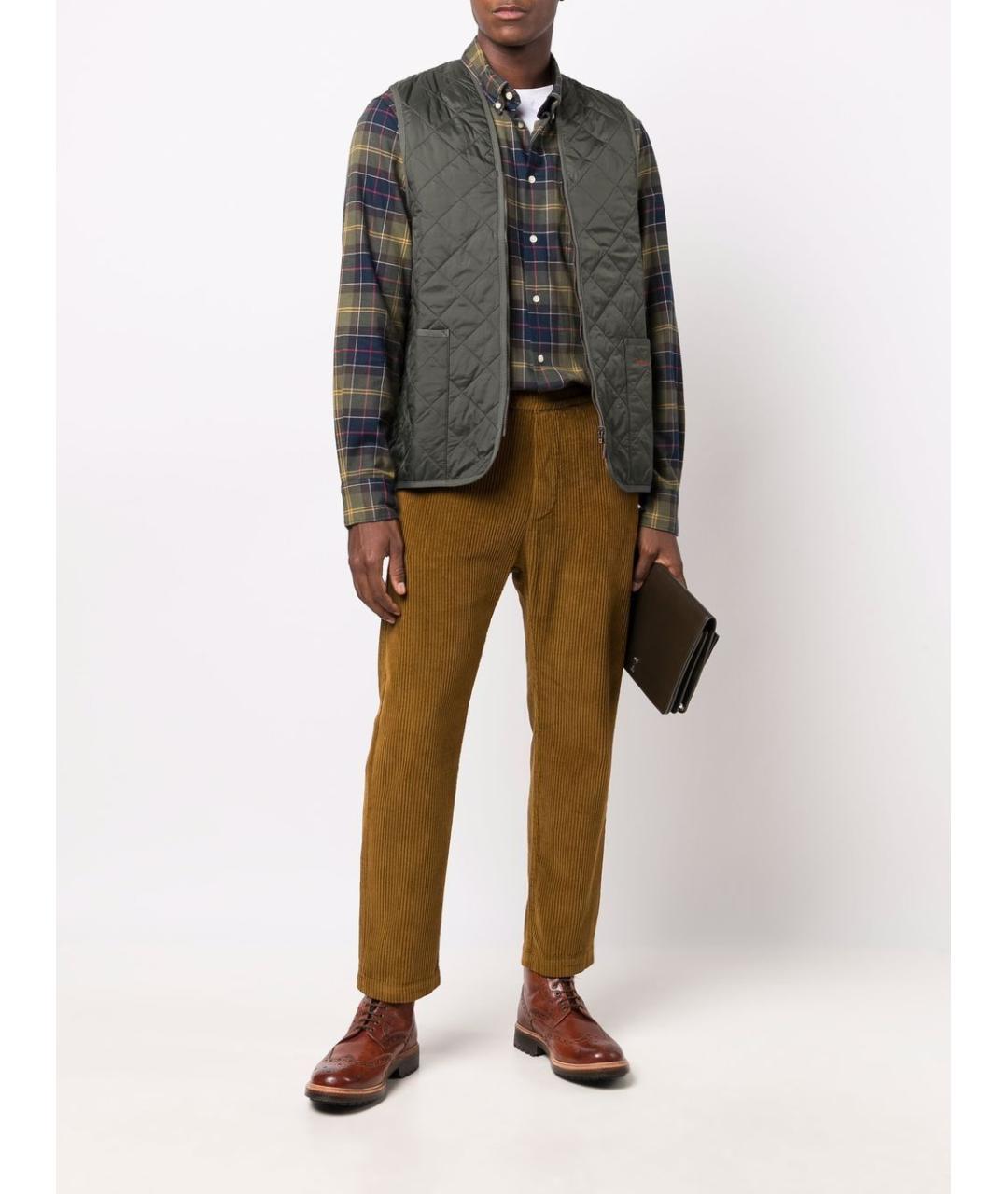 BARBOUR Зеленая хлопковая кэжуал рубашка, фото 5