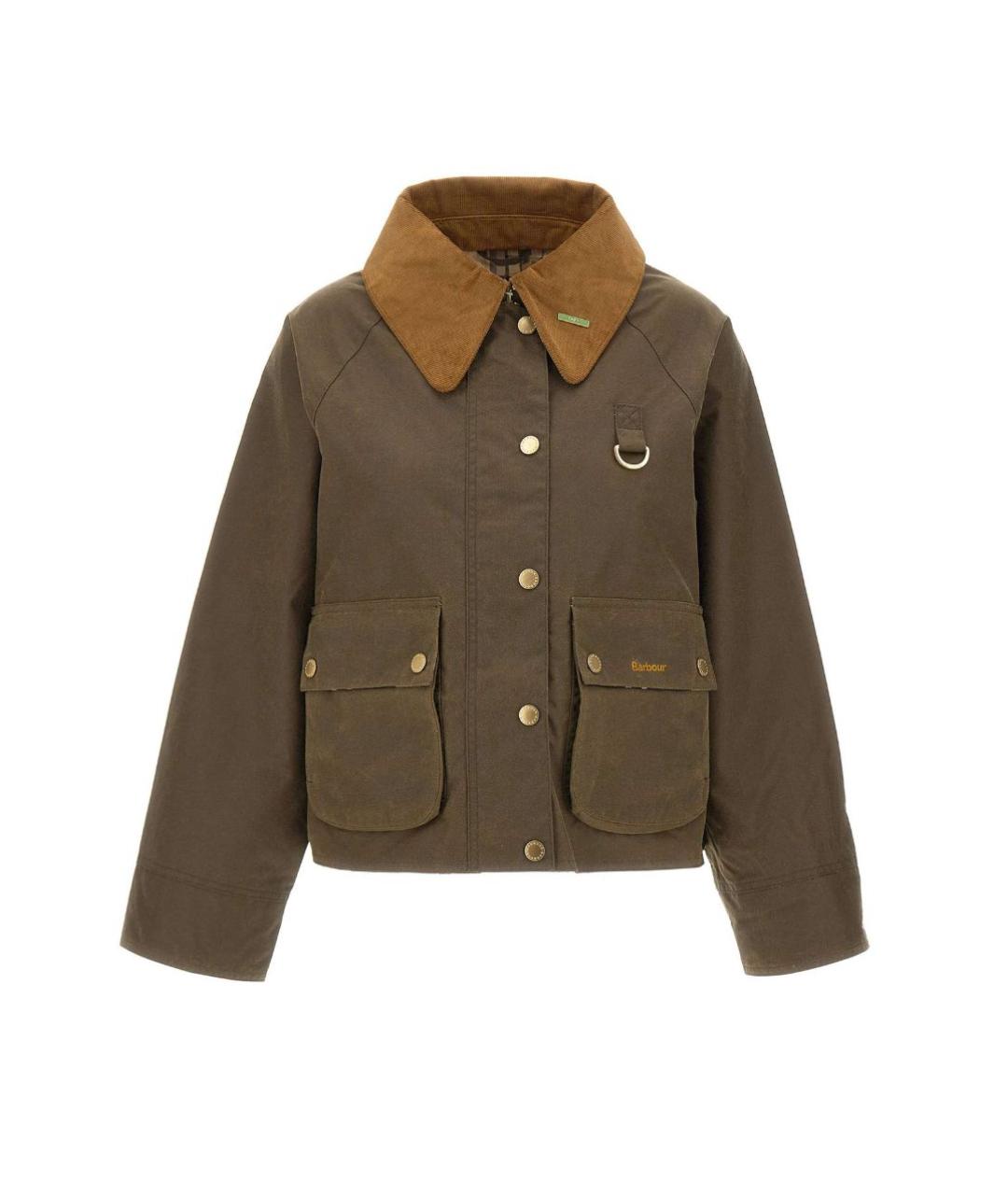 BARBOUR Коричневая хлопковая куртка, фото 1