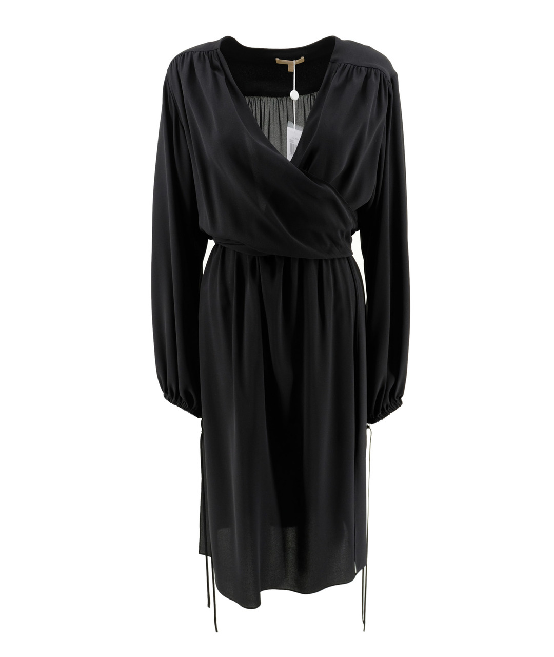 MICHAEL KORS COLLECTION Черное шелковое повседневное платье, фото 1