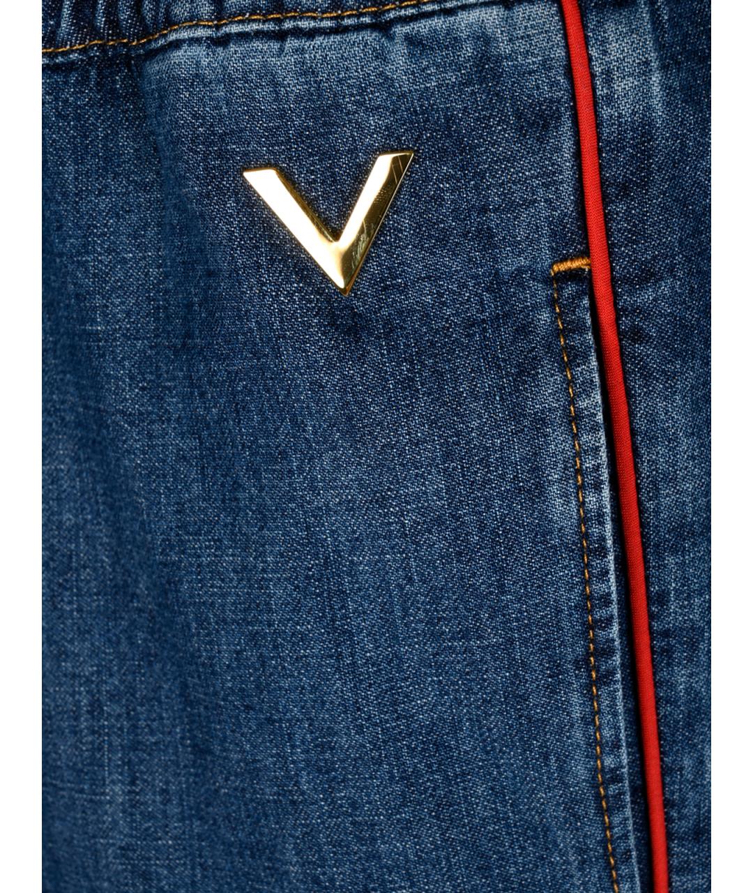VALENTINO Хлопковые прямые джинсы, фото 6