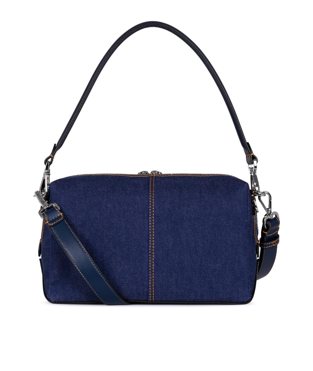 FENDI Синяя деним сумка на плечо, фото 5