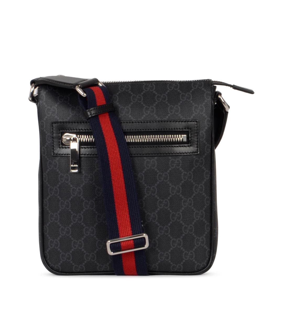 GUCCI Черная синтетическая сумка на плечо, фото 1