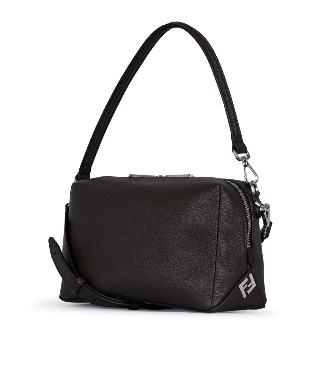 FENDI Коричневая канва сумка на плечо, фото 4
