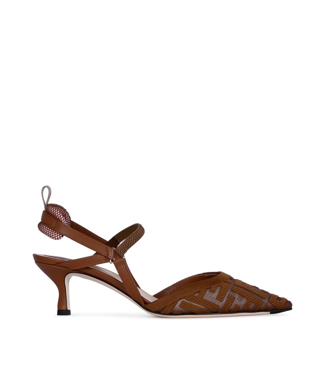 FENDI Коричневые туфли, фото 1