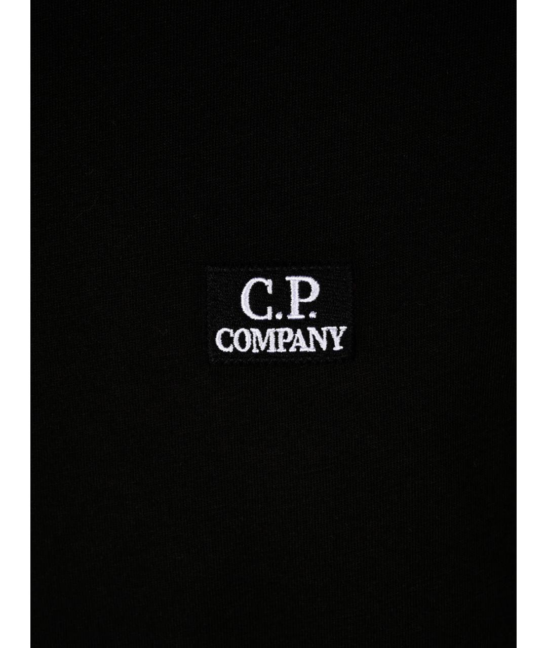 CP COMPANY Черная хлопковая футболка, фото 6